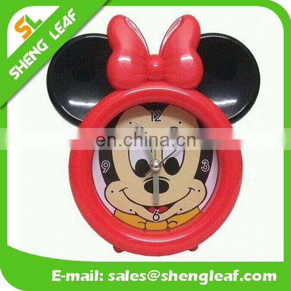 The lovely cartoon clock children small alarm clock Creative gift table clock