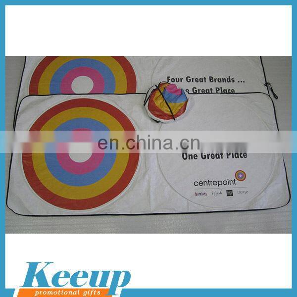 Custom Cardboard Car Window Sun Visor With Full Color Logo Printed