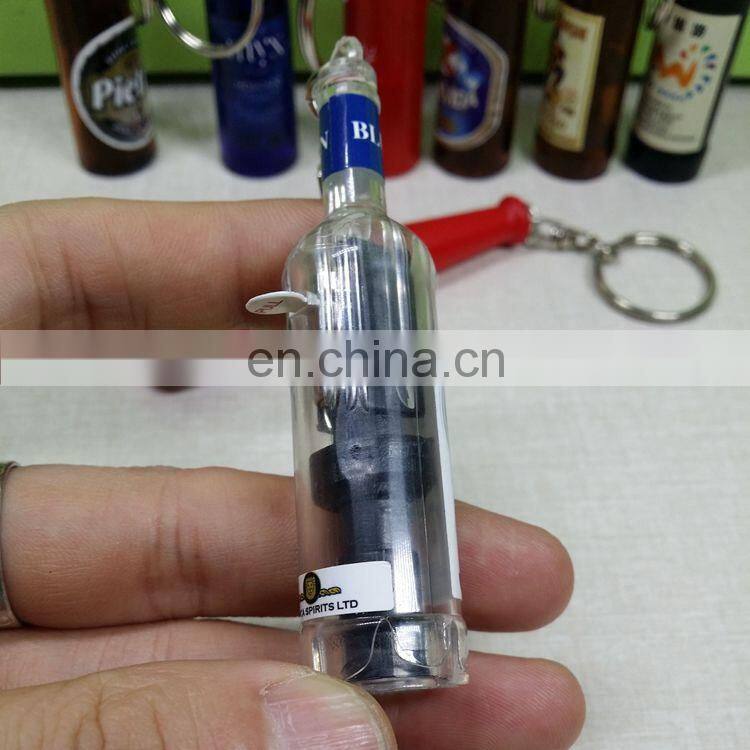 Wholesale price customized shape logo LED projector keychain