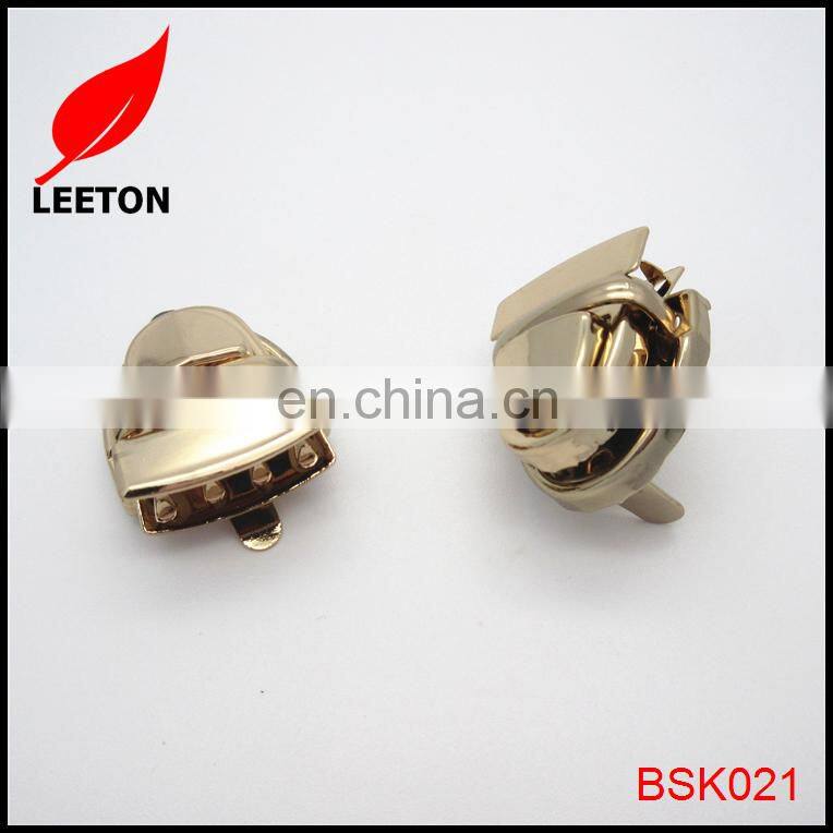 Good quality light gold mini metal clasp for purse