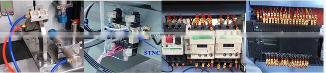 4 cutters or 5 cutters big heavy duty automatic Aluminum and UPVC window door mullion end milling machine