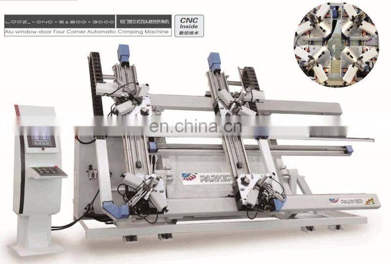 Aluminum Four Corner Automatic Crimping Machine Parker Machinery