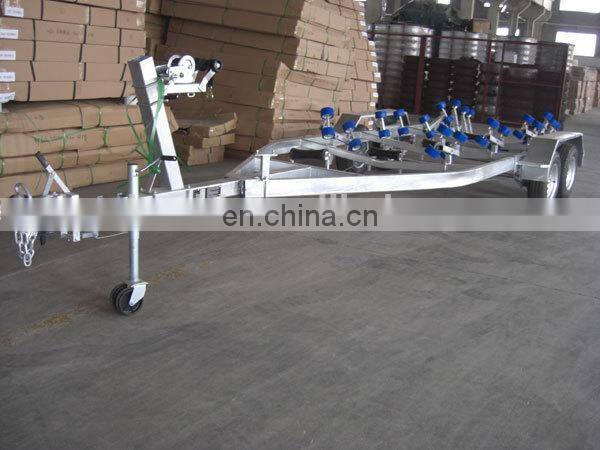 1000 Kg Single Axle Galvanized Stainless Steel Folding Boat Trailer