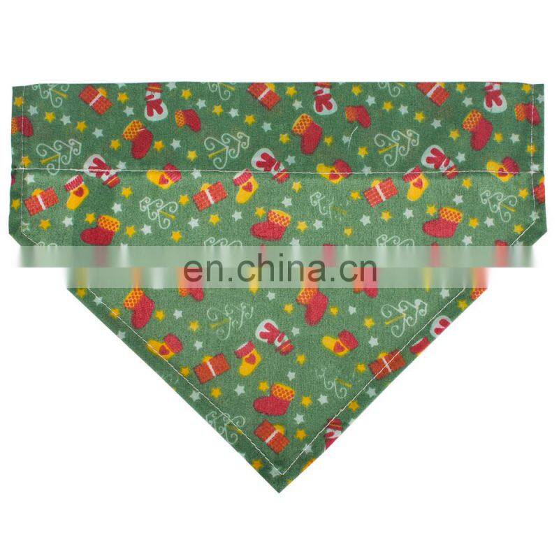 christmas special design dog clothing colorful brand triangle doggie bandana clothes