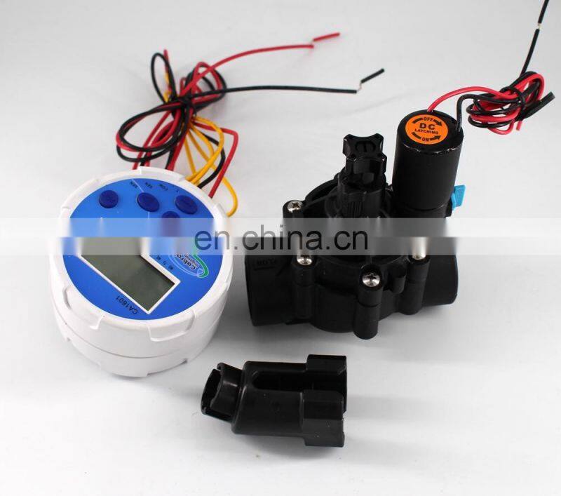 9V Battery-Operated Controller+Irrigation solenoid valve+irrigation solenoid valve (dc latching)