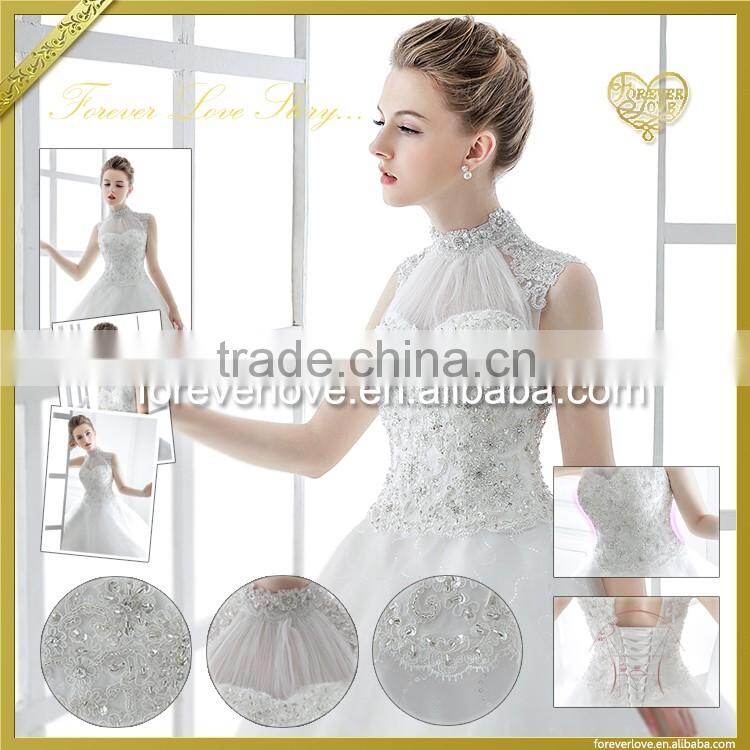 Handmade flower shape beaded crystal rhinestone applique for dress FHA-054