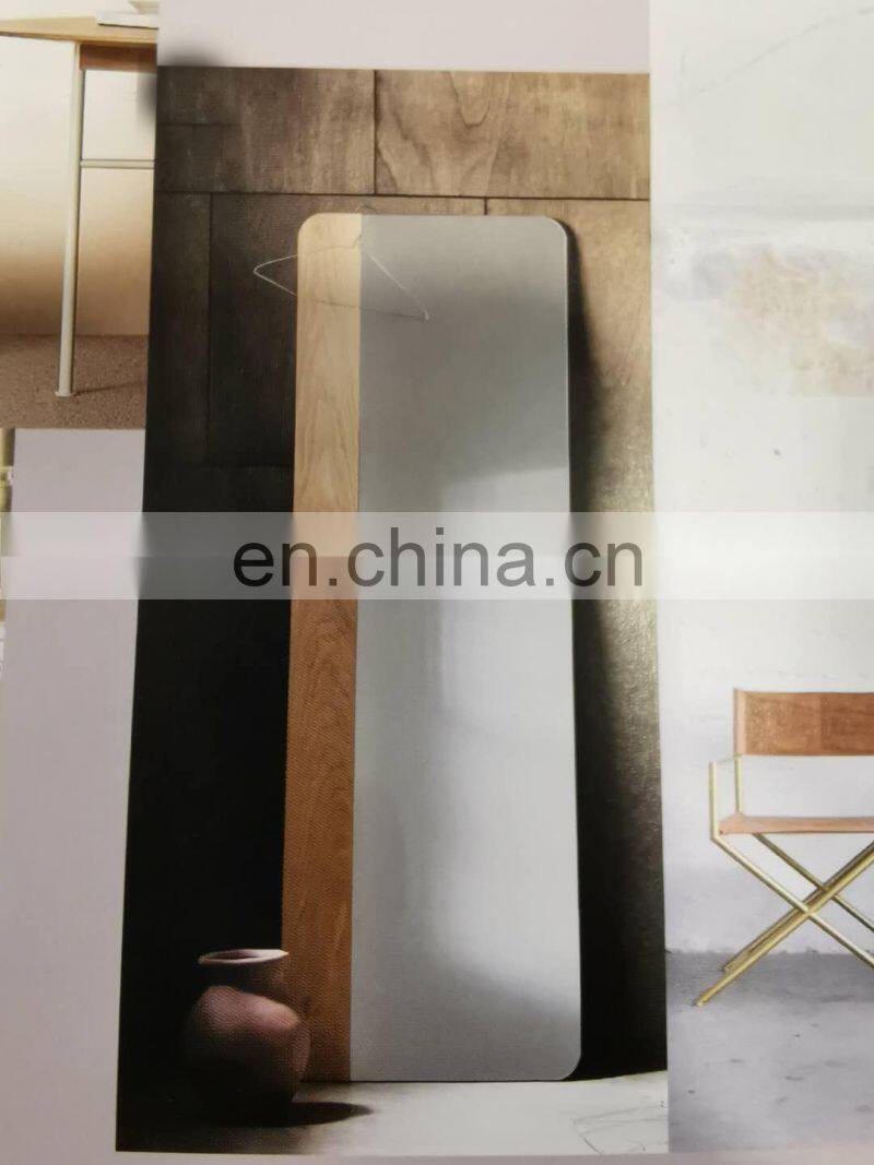 Large size wall mounted mirror oak framed wooden mirrors