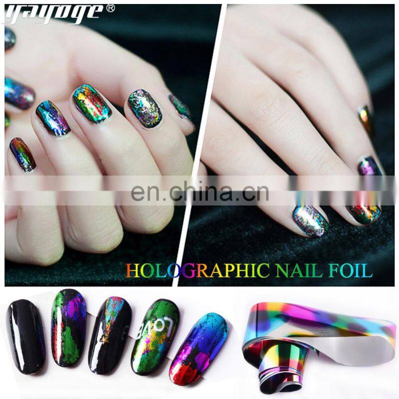 Star Sky Nail Stickers Colorful Nail Art Foil Sticker Transfer Sticker