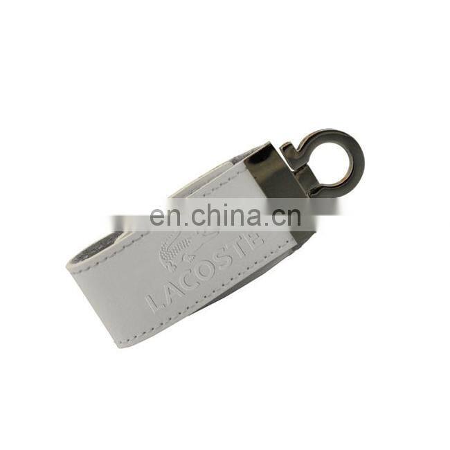Marketing Gift Items Leather USB Key 8GB 16GB 32GB Memory Flip Leather USB Stick
