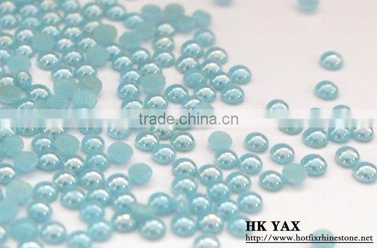 1126C Fashion wholesale iron on half pearl for clothing