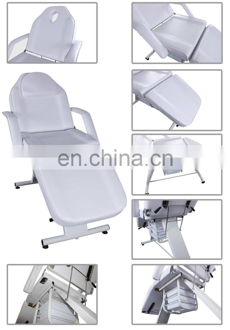 backrest adjustable portable massage chair facial bed massage table with drawers