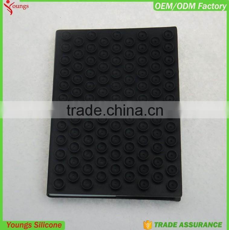 2016 Cute and colorful silicone notebook, block design notebook with sucker