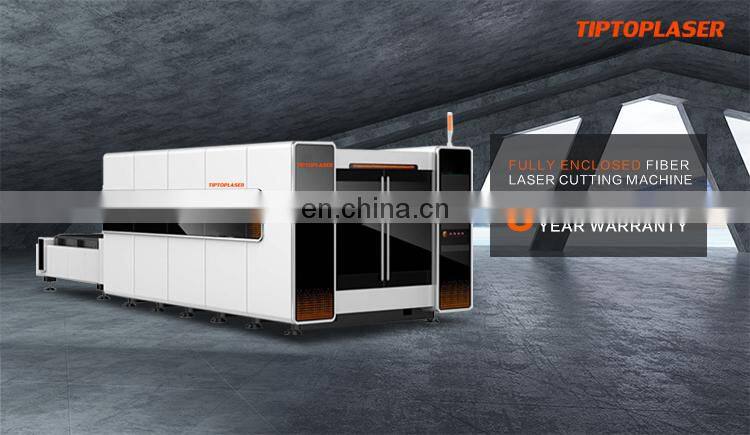 Heavy duty fully enclosed fiber laser aluminum cutting machine for sale