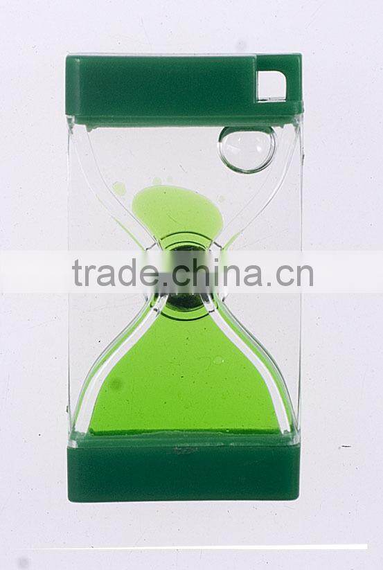 Mini Colorful Liquid Sand Timer Keychain, Custom Fridge Magnet