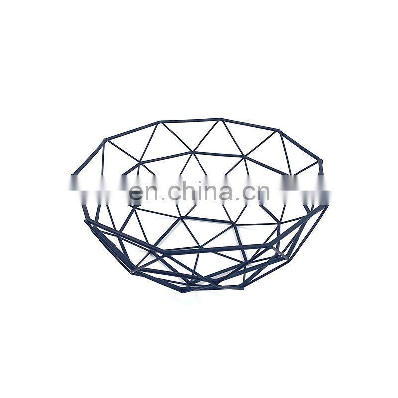 kitchen food holder decorative gift bedroom wardrobe storage bamboo framing fruit basket wire metal basket