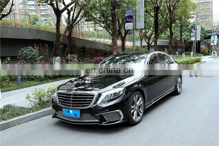 High quality Plastic material S65 style  body kit for new Mercedes Benz s class w222 front bumper rear bumper and side skirts