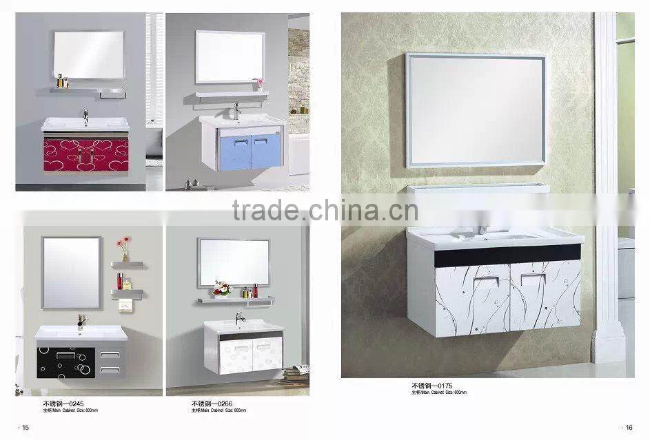 high glossy Bathroom Cabinet with Mirror