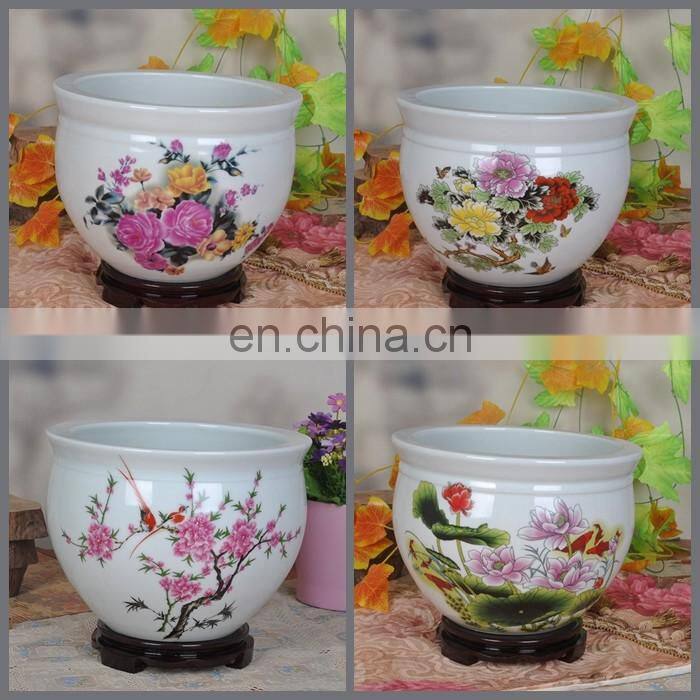 W12inches jingdezhen porcelain ceramic table indoor decorative flower pots