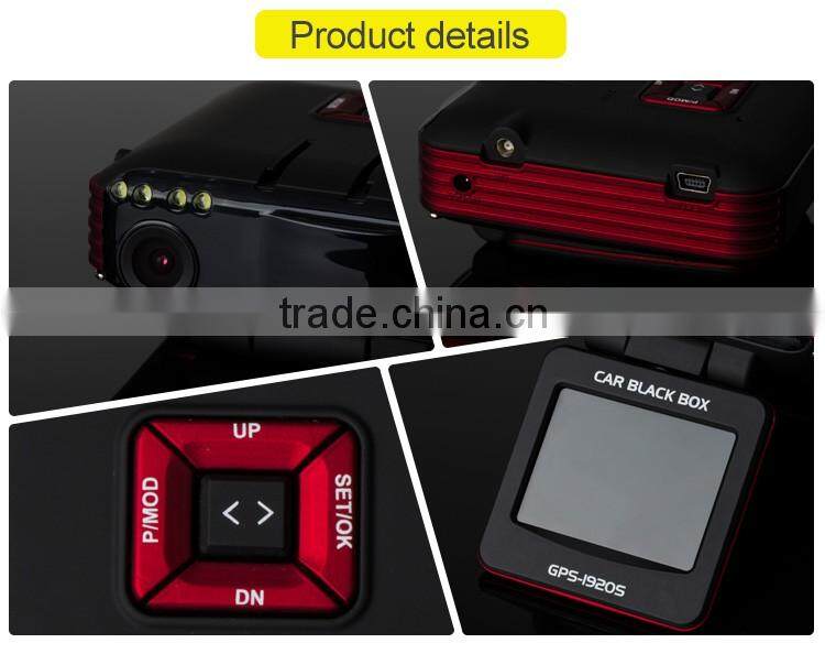 HD 1080P DVR Car Radar Detector with hidden car camera Ambarella A7 Night Vision With Radar Speed Alarm