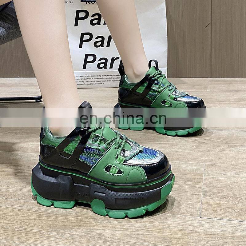 Factory direct sale Christmas high-top thick-soled luxury fashion all-match trend custom leather shoes breathable sneakers