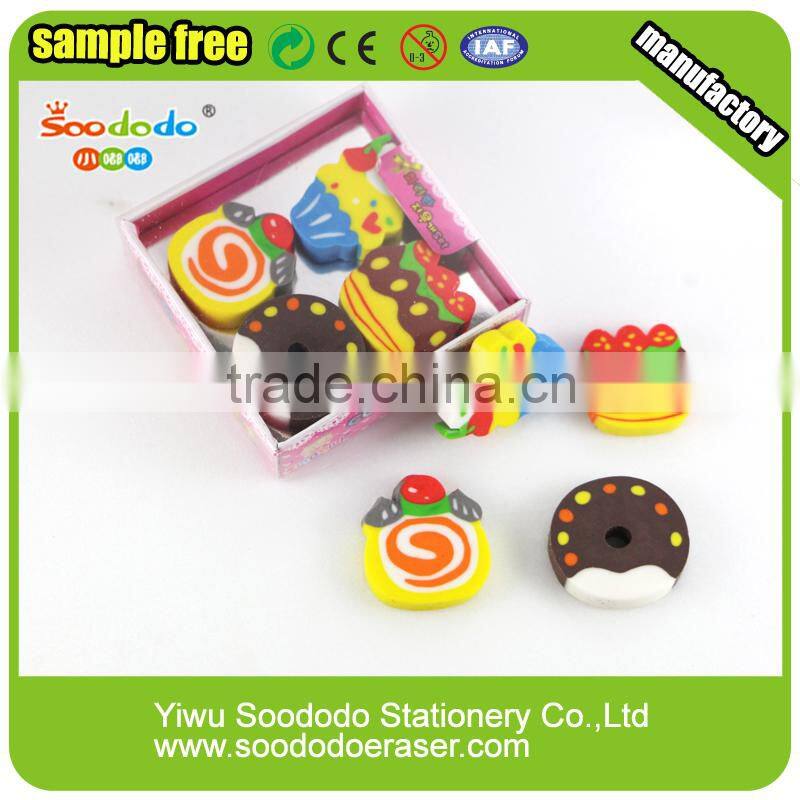 Cartoon harmless Extruded eraser food shape