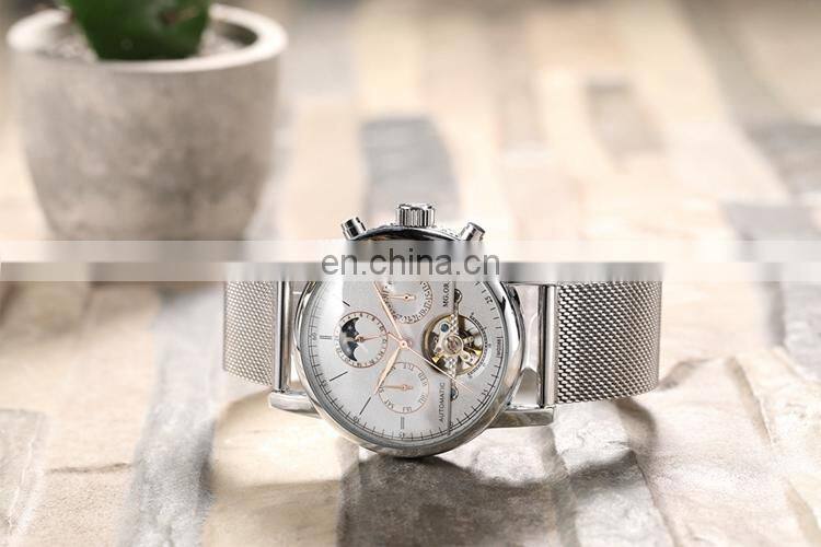 MG.ORKINA MG088 Online Selling Men Fashionable Watch Analog Display Moon Phase Automatic Mechanical Oem Watches