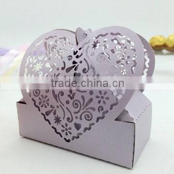 New Ideas Laser Love Heart Favor Gift Wedding Candy Box