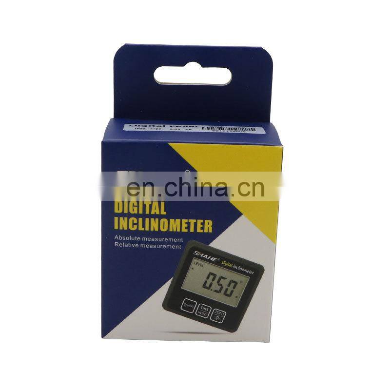 Portable Mini digital protractor inclinometer with magnet digital level box with magnets base digital angle level