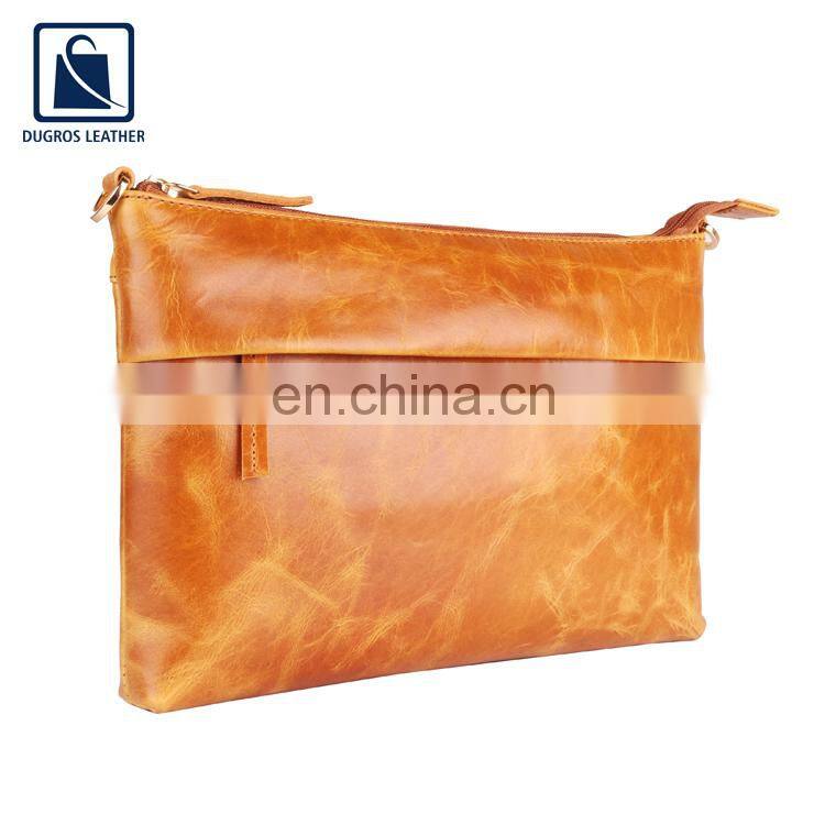 Fashion Style 2020 New Arrival Nickel Fitting and Zip Closure Type Genuine Leather Women Sling Bag