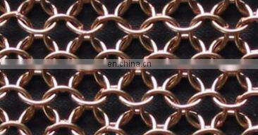 Stainless Steel Decorative Metal Chain Braid Ring Mesh