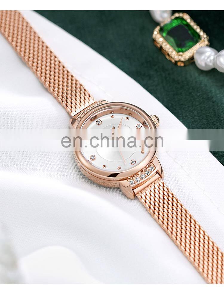 SHENGKE 2022 New Ladies Business European and American High Quality Luxury Bracelet Watches Factory Direct S9853L Quartz Clock