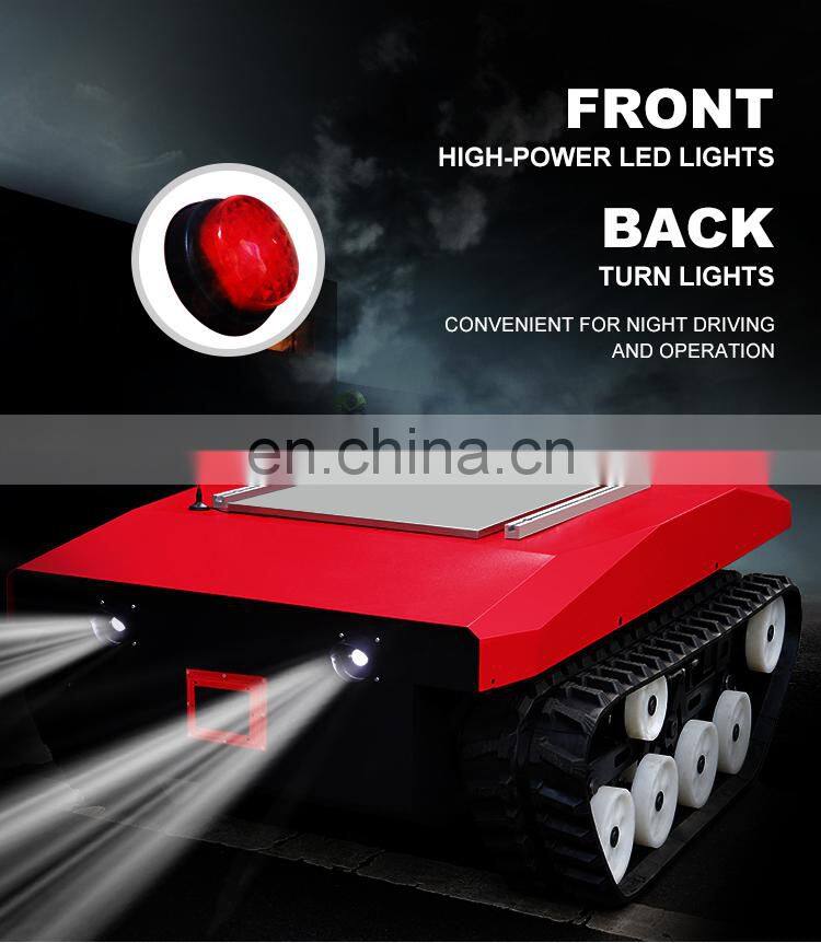 Commercial Rubber Tracked Off Road Tank Robot Chassis With CE