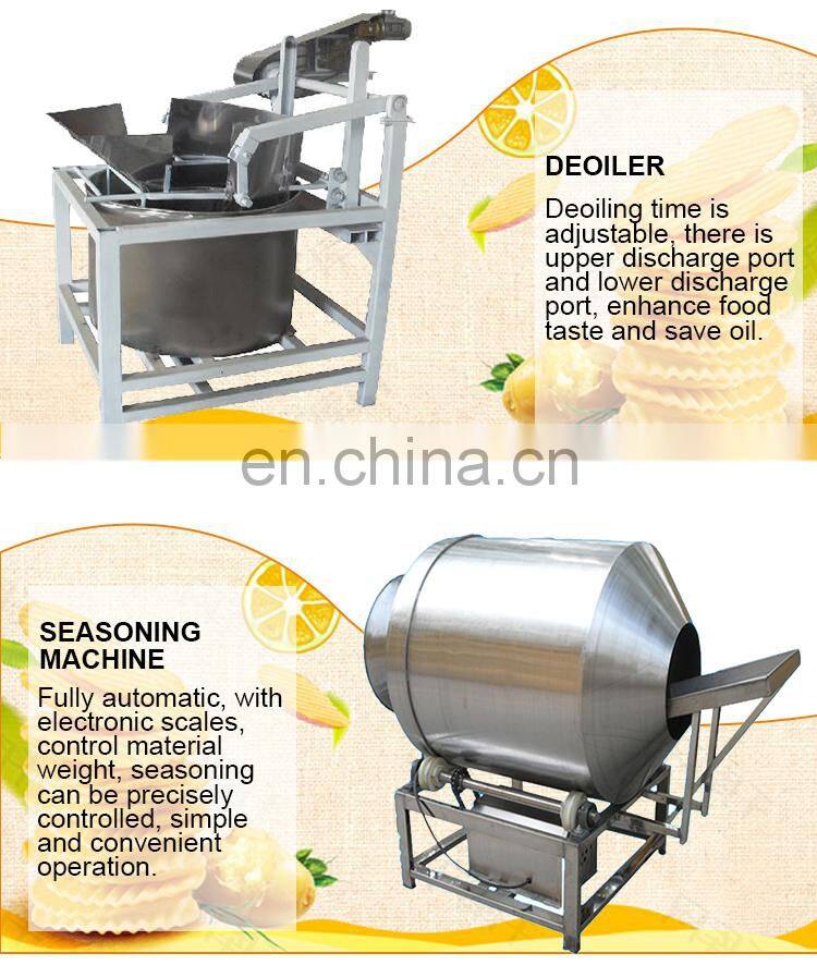 High quality Pellet Snacks Food Machine Fried Frozen French Fries Maker Potato Chips Making Machine for Sale