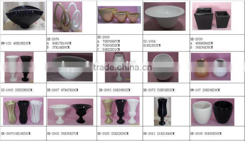 cheap flower pots, bulk flower pots, fiberglass planter flower pot