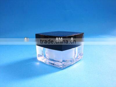 15ml heart shape acrylic plastic jar with plastic cap