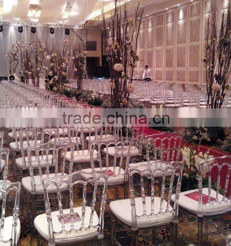 manufacture and wholesale crystal clear wedding chair