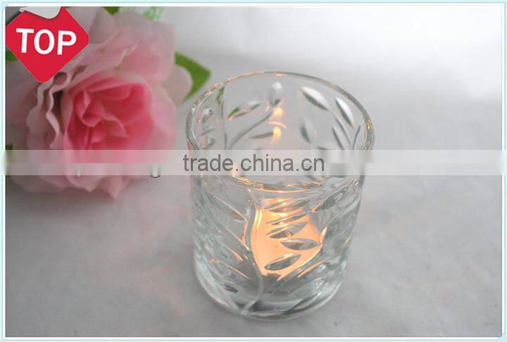 clear tealight candle ,decorative candle
