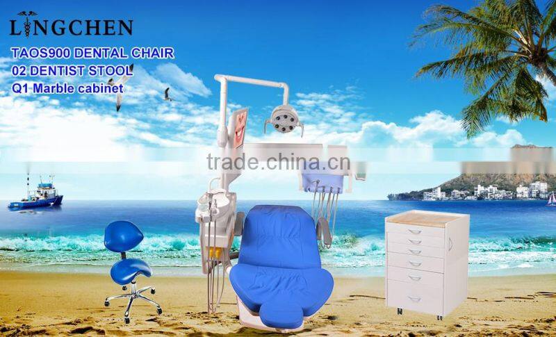 Chinese dental chair price with dental chair spittoon
