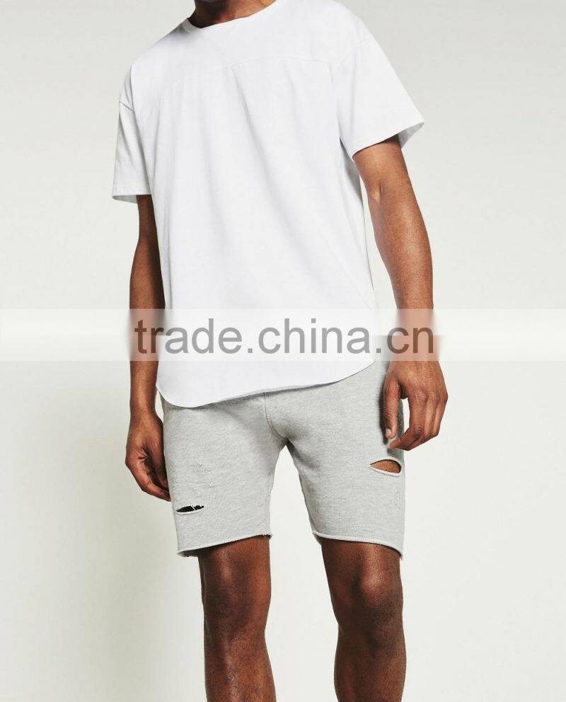 Stylish Custom French Terry Destroy Sweat Shorts For Men