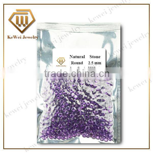 Popular round shape 2.75mm garnet stone for sale