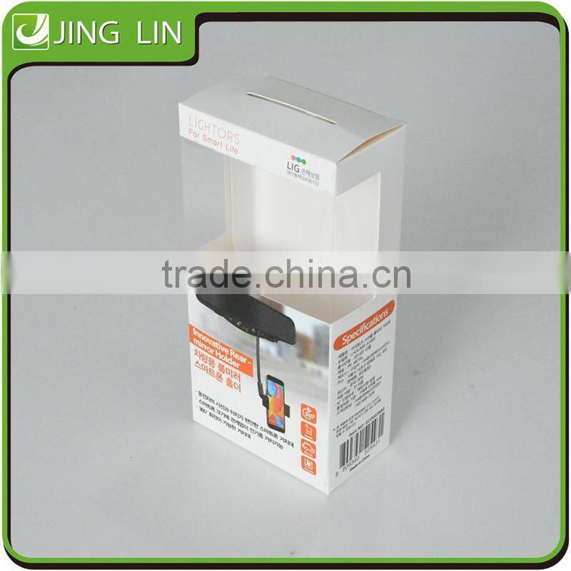 Cheap custom art paper packing boxes with plastic window
