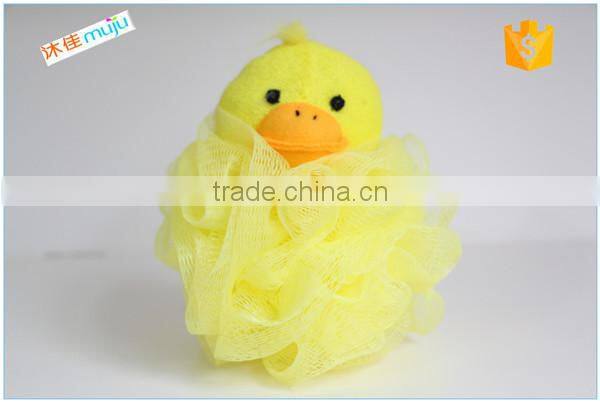2015 mossy grain eco plastic bath spong bath lily with rope handle wholesale product