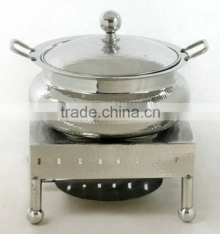 Steel Cheffing Dish, Wedding & Party utensils, food serving dish, hot keeping dish, Catering item, Hotel & Restaurant utensils