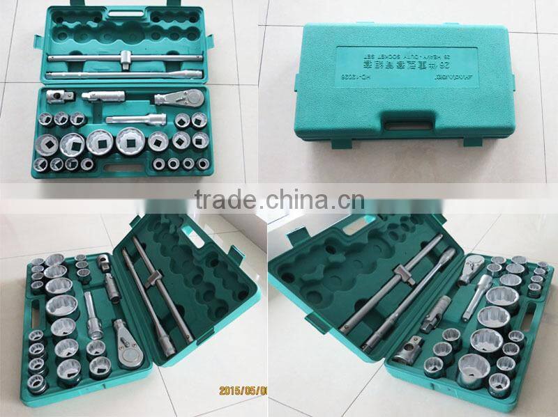 26pcs 3/4"DR ( 15/16"-2-3/4") Piastic boxes Socket wrench 12PT