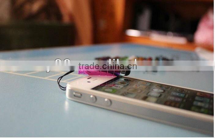 Mini high sensitive stylus touch screen pen with 3.5mm dust plug