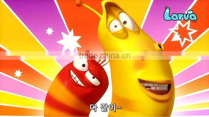 2016 Silicone larva cartoon pencil case