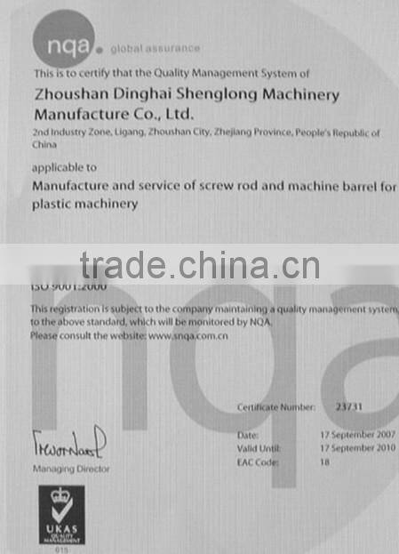 mitsubishi plastic machine screw and barrel for Injection molding Machine