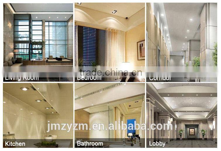 European Standard fancy round recessed 2 color panel light with acrylic cover aluminium heat sink