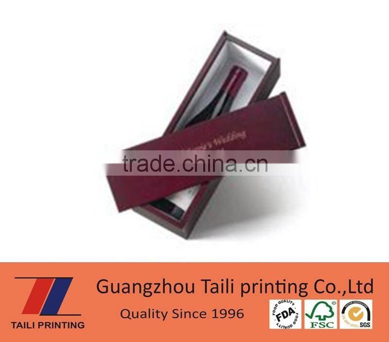 Customized paper single wine glass box wholesale