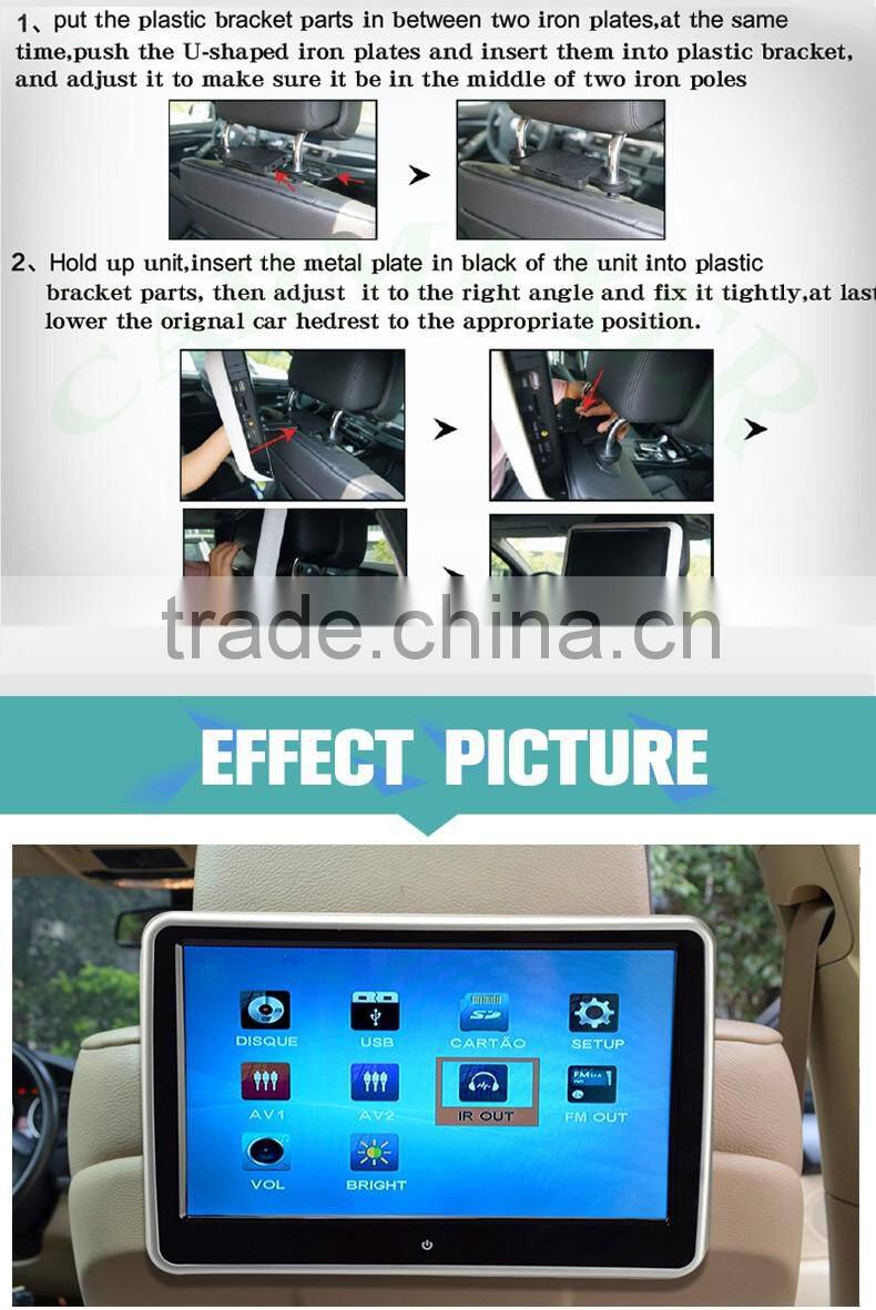 Touch Screen High Resolution 1024*600 10.1 inch car lcd monitor with hdmi input